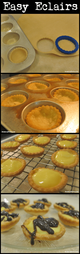 E is for Easy Eclairs {Alphabet Activities at RoamingRosie.com}