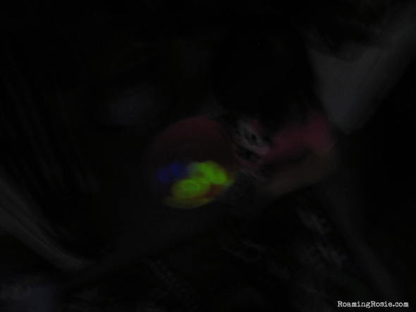 E is for Electric Eggs Hunt {Alphabet Activities at RoamingRosie.com}