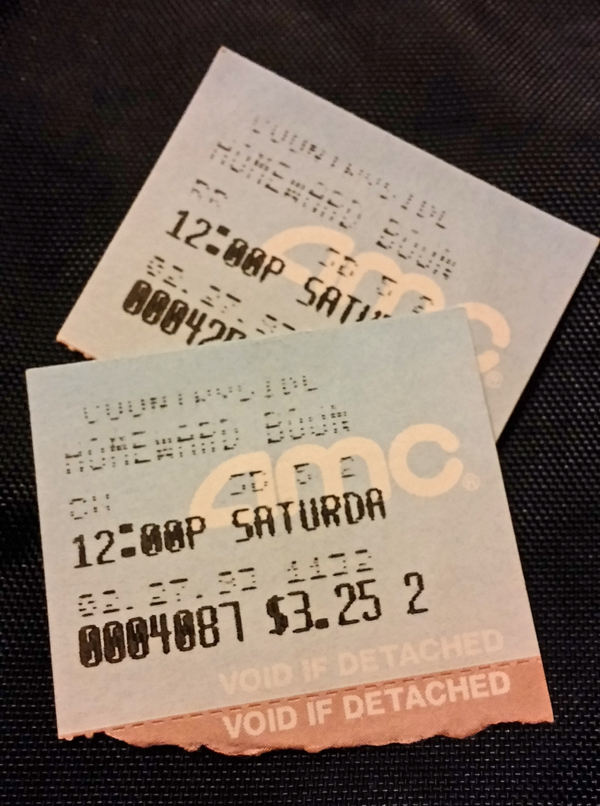 Homeward Bound Movie Ticket Stubs