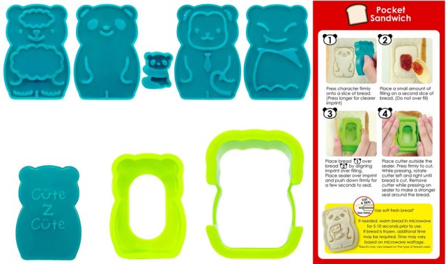 CuteZCute Animal Palz Mini Bento Sandwich Stamping Cutters