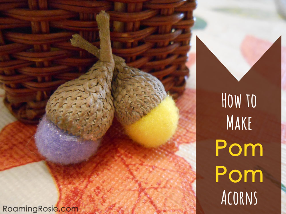 How to Make Pom Pom Acrons 1