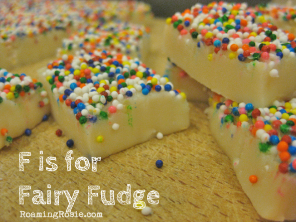 F is for Fairy Fudge {Alphabet Activities at RoamingRosie.com} 