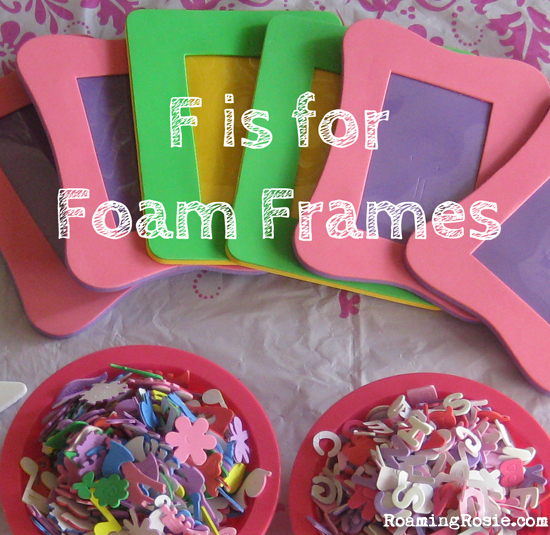 F is for Foam Frames