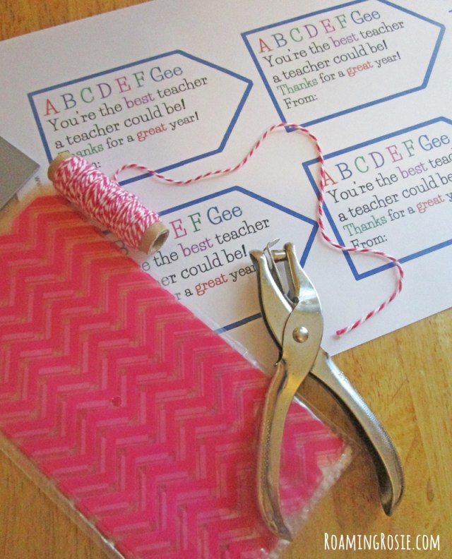 Printable ABC Teacher Thank You Tags 