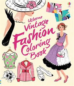 Usborne Vintage Fashion Coloring Book