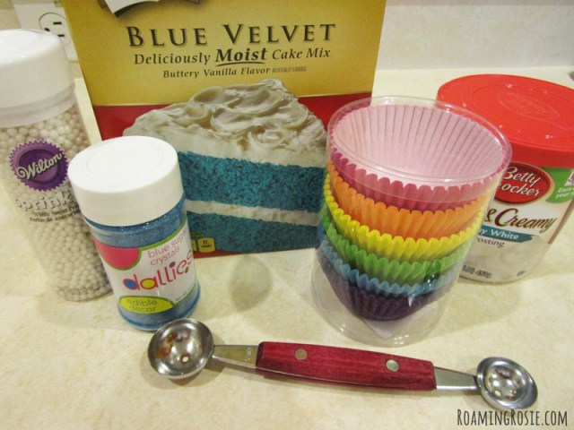 April Showers Sprinkle Surprise Raining Cupcakes from Roaming Rosie