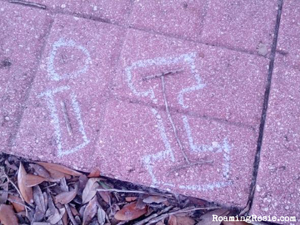 Chalk Letter I Alphabet Activities with Roaming Rosie