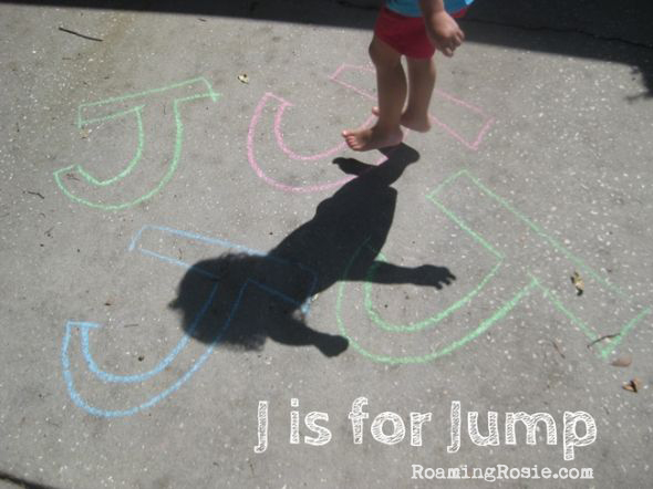J is for Jump Alphabet Activities from Roaming Rosie