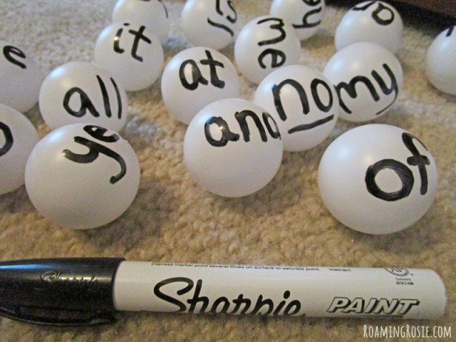 Feed the Shark Sight Word Ball Toss