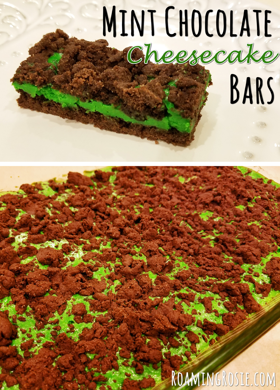 Mint Chocolate Cheesecake Bars 9